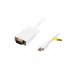 Кабель мультимедійний MiniDisplayPort to VGA 2.0m white Kit (KITS-FL-003)