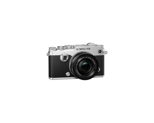 Цифровий фотоапарат Olympus PEN-F Pancake Zoom 14-42 Kit silver/black (V204061SE000)