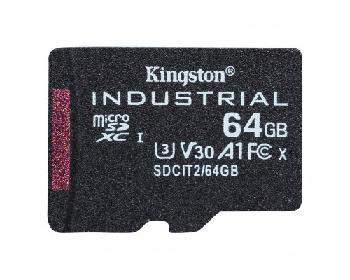 Карта пам'яті Kingston 64GB microSDXC class 10 UHS-I V30 A1 (SDCIT2/64GBSP)