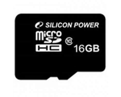 Карта пам'яті Silicon Power 16Gb microSDHC class 10 (SP016GBSTH010V10)