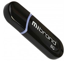 USB флеш накопичувач Mibrand 8GB Panther Black USB 2.0 (MI2.0/PA8P2B)