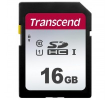 Карта пам'яті Transcend 16GB SDHC class 10 UHS-I U1 (TS16GSDC300S)