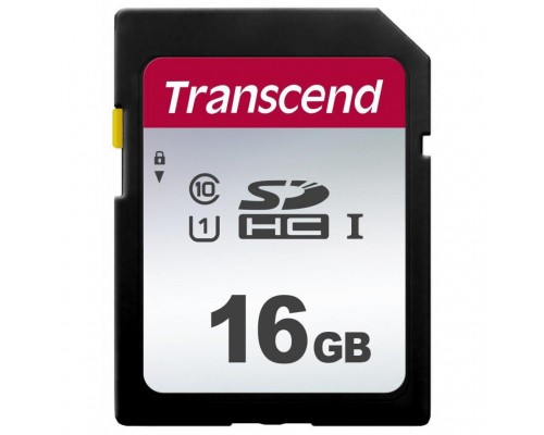 Карта памяти Transcend 16GB SDHC class 10 UHS-I U1 (TS16GSDC300S)