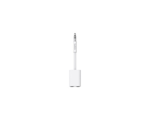 Кабель мультимедійний jack 3.5mm - jack 3.5mm x2, white Belkin (AV10157DSAPL)