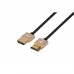 Кабель мультимедійний HDMI to HDMI 1.0m Gen2 Ultra Slim cable 2E (2E-W9668G-1M)