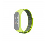 Ремінець до фітнес браслета BeCover Nylon Style для Xiaomi Mi Smart Band 7 Lime-Gray (707664)