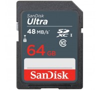 Карта пам'яті SANDISK 64GB SDXC class 10 UHS-I Ultra (SDSDUNB-064G-GN3IN)