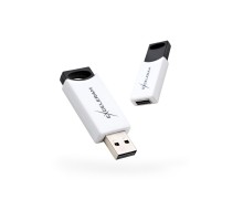 USB флеш накопичувач eXceleram 16GB H2 Series White/Black USB 2.0 (EXU2H2W16)