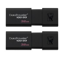 USB флеш накопичувач Kingston 2x32GB DataTraveler 100 G3 USB 3.1 (DT100G3/32GB-2P)