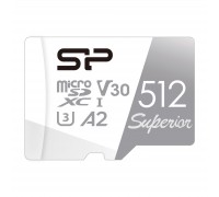 Карта пам'яті Silicon Power 512Gb microSDXC class10 UHS-I Superior Color 100R/80W+adapt (SP512GBSTXDA2V20SP)