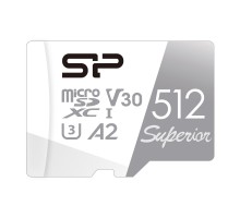 Карта пам'яті Silicon Power 512Gb microSDXC class10 UHS-I Superior Color 100R/80W+adapt (SP512GBSTXDA2V20SP)