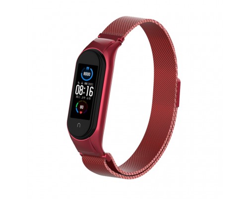 Ремінець до фітнес браслета Armorstandart Milanese Magnetic Band 503 для Xiaomi Mi Band 6/5 Red (ARM57182)