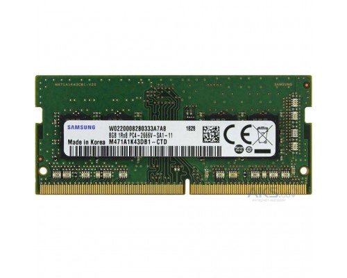 Модуль пам'яті для ноутбука SoDIMM DDR4 8GB 2666 MHz Samsung (M471A1K43CB1-CTD)