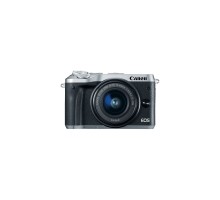 Цифровий фотоапарат Canon EOS M6 Kit 15-45 IS STM Silver (1725C045)