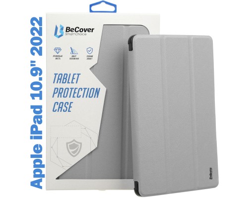 Чохол до планшета BeCover Soft Edge TPU mount Apple Pencil Apple iPad 10.9" 2022 Gray (708491)