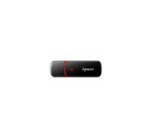 USB флеш накопичувач Apacer 8GB AH333 black USB 2.0 (AP8GAH333B-1)