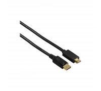 Кабель мультимедійний DisplayPort to HDMI 1.8m Premium Hama (00122214)