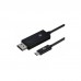 Кабель мультимедійний Type-C to DisplayPort (AM/AM), 1m, black 2E (2E-W1402)