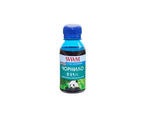 Чорнило WWM Brother DCP-T300/T500W/T700W 100г Cyan Water-soluble (B51/C-2)