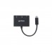 Концентратор Intracom USB3.1 Type-C to USB3.0/HDMI/USB-C (F) black Manhattan (152037)