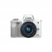 Цифровий фотоапарат Canon EOS M50 15-45 IS STM Kit White (2681C057)