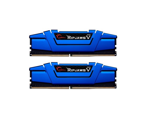 Модуль пам'яті для комп'ютера DDR4 16GB (2x8GB) 2666 MHz RipjawsV Blue G.Skill (F4-2666C15D-16GVB)