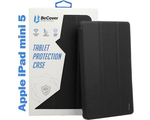 Чохол до планшета BeCover Tri Fold Soft TPU mount Apple Pencil Apple iPad mini 5 Black (708449)