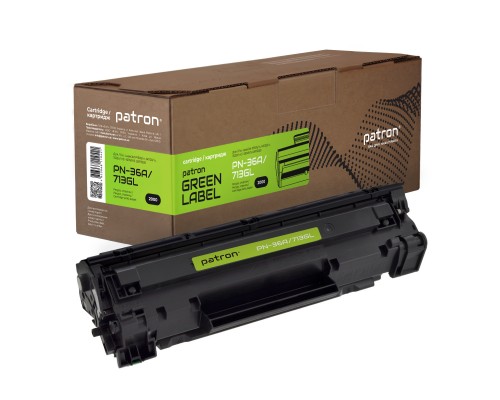 Картридж Patron HP LJ CB436A/CANON 713 GREEN Label (PN-36A/713GL)