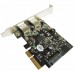 Контролер ST-Lab USB 3.1 Gen2 2x Type-A (up to 10 Gbit), PCI-E Gen-III x2+ LP (U-1780)