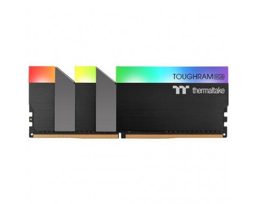 Модуль пам'яті для комп'ютера DDR4 16GB (2x8GB) 3600 MHz Toughram Black RGB ThermalTake (R009D408GX2-3600C18B)