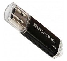USB флеш накопичувач Mibrand 64GB Cougar Black USB 2.0 (MI2.0/CU64P1B)