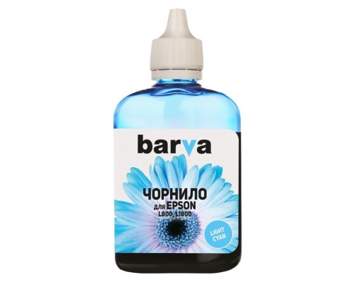 Чорнило BARVA EPSON L800/L810/L850/L1800 (T6735) 90г LIGHT CYAN (L800-416)