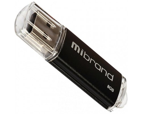 USB флеш накопичувач Mibrand 8GB Cougar Black USB 2.0 (MI2.0/CU8P1B)
