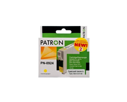 Картридж Patron Epson T0924/T1084 (C13T10844A10) 490c, Yellow (PN-0924)