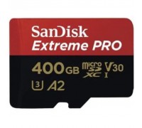 Карта памяти SANDISK 400GB microSDXC class 10 UHS-I U3 A2 V30 Extreme Pro (SDSQXCZ-400G-GN6MA)