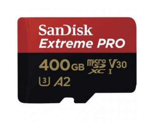 Карта пам'яті SanDisk 400GB microSDXC class 10 UHS-I U3 A2 V30 Extreme Pro (SDSQXCZ-400G-GN6MA)