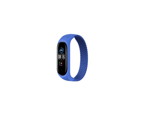 Ремінець до фітнес браслета BeCover Elastic Nylon Style для Xiaomi Mi Smart Band 5/6 (Size L) Deep Blue (706160)