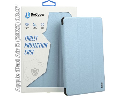 Чохол до планшета BeCover Tri Fold Hard Apple iPad Air 5 (2022) 10.9" Light Blue (709663)