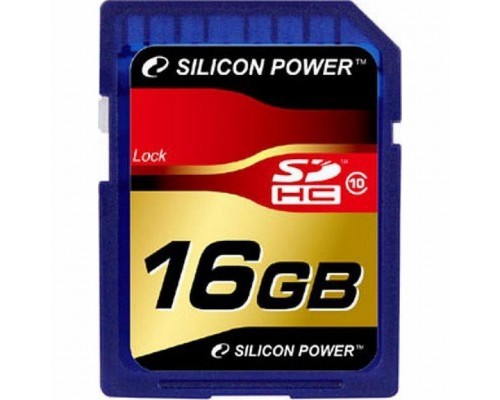 Карта пам'яті Silicon Power 16Gb SDHC class 10 (SP016GBSDH010V10)