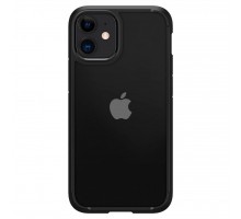 Чохол до моб. телефона Spigen iPhone 12 / 12 Pro Crystal Hybrid, Matte Black (ACS01521)