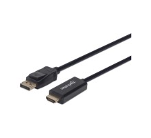 Кабель мультимедійний DisplayPort M to HDMI M 1.0m 4K60Hz UFHD Manhattan Intracom (153195)