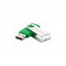 USB флеш накопичувач eXceleram 16GB P1 Series Silver/Green USB 2.0 (EXP1U2SIGR16)