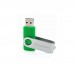 USB флеш накопичувач eXceleram 16GB P1 Series Silver/Green USB 2.0 (EXP1U2SIGR16)