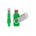 USB флеш накопичувач eXceleram 16GB P1 Series Silver/Green USB 2.0 (EXP1U2SIGR16)