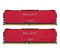 Модуль пам'яті для комп'ютера DDR4 16GB (2x8GB) 2666 MHz Ballistix Red MICRON (BL2K8G26C16U4R)