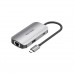 Концентратор Vention USB3.1 Type-C -> USB 3.0x3/RJ45 Gigabit/PD 100W Hub 5-in-1 (TNFHB)