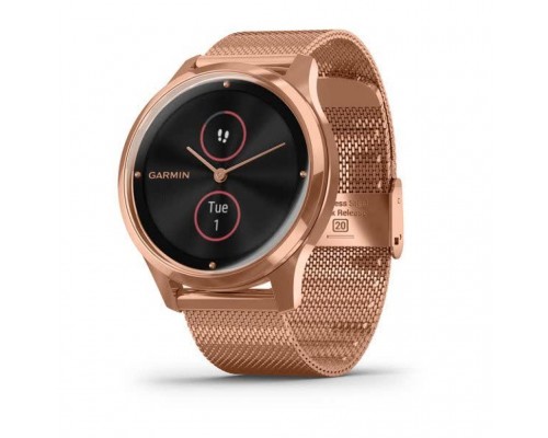 Смарт-годинник Garmin Vivomove Luxe 18K Rose Gold PVD Stainless Steel Case with Ro (010-02241-24/04)