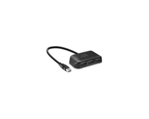 Концентратор Speedlink SNAPPY EVO USB Hub, 4-port, USB 2.0, Passive, Black (SL-140004-BK)