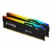 Модуль пам'яті для комп'ютера DDR5 16GB (2x8GB) 6000 MHz Beast RGB Kingston Fury (ex.HyperX) (KF560C40BBAK2-16)