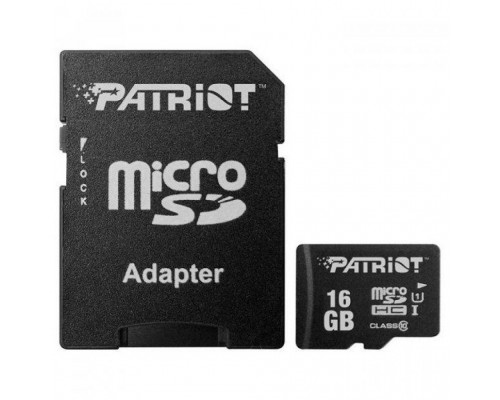 Карта пам'яті Patriot 16GB microSD class10 UHS-I (PSF16GMCSDHC10)